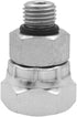 (2-PACK) 6900-04-06-O Hydraulic Hose Adapter Fitting 1/4" Male O-Ring Boss (7/16"-20UNF)×3/8" NPSM Female Pipe Swivel (3/8"-18NPSM) SAE Straight P...