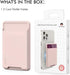 AHASTYLE MagSafe Wallet for iPhone 12/13/14/15 Pro Max/Pro/Plus/Mini RFID Magnetic Card Holder Silicone Sleeve (Pink)...