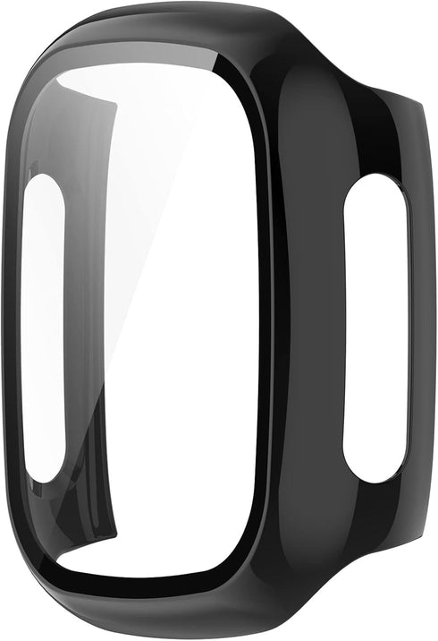 Smartwatch Full Coverage PC Protective Case Cover with Tempered Glass Screen Protector Compatible with Xplora X5 Play, Soft and Durable Watch Acce...