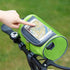 Waterproof Bicycle Handlebar Bag with Transparent Pouch and Adjustable Strap High-capacity Cycling Front Pack (Green)...