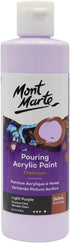 Mont Marte Premium Pouring Acrylic Paint, 240ml (8.11oz), Light Purple, Pre-Mixed Acrylic Paint, Suitable for a Variety of Surfaces Including Stre...