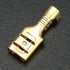200 pcs Electrical Insulating Sleeve Wire Wrap Connector Gold Female Spade Crimp Terminal 22 to 16 AWG 4.8mm...