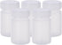 PATIKIL 5 Pcs 50ml Reagent Bottles, PE Wide Mouth Round Graduated Bottles with Screw Cap for Lab Water Reagent Liquids Solid Sample Storage Seal, ...