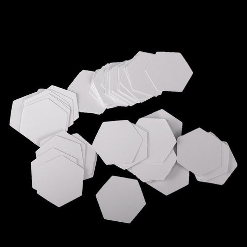 100 Pieces White Hexagon Piecing Paper - Sewing Easy Mini Hexagon Quilting/Patchwork Template for Use in Quilting, Sewing, Craft Projects, and DIY...