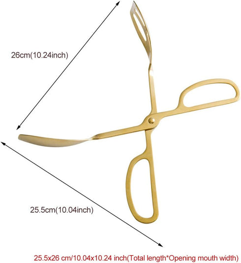 Food Tongs, Stainless Steel Kitchen Tongs Salad Tongs for Cooking, Barbecue, Pastry, Sandwich, Ice, Serving Scissors Tongs...