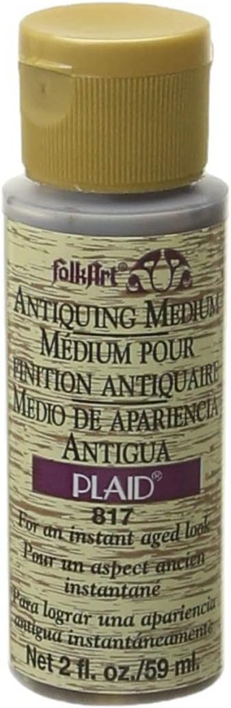 FolkArt 817N Acrylic Antiquing Medium (2-Ounce), 817 Woodn' Bucket Brown, Packaging may vary...