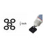 (4+4 Sets) 3/8” and 1/2" Impact Retaining Ring Clip with O-Ring for Milwaukee Electric/Pneumatic Type Impact Wrench, Retainer Ring Anvil Install T...