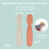 BEABA Set of 2 Silicone Pre-Spoons, For Babies 4-8 Months, Ultra-Soft Silicone Spoons to Help with Self Feeding, Designed with Specialist, Baby Ut...