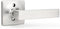 GOBEKOR 1 Pack Brushed Nickel Lever Door Handle Dummy Door Levers Square Closet Door Handles for Pantry Interior Non-Turning Door Lever...