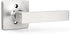 GOBEKOR 1 Pack Brushed Nickel Lever Door Handle Dummy Door Levers Square Closet Door Handles for Pantry Interior Non-Turning Door Lever...