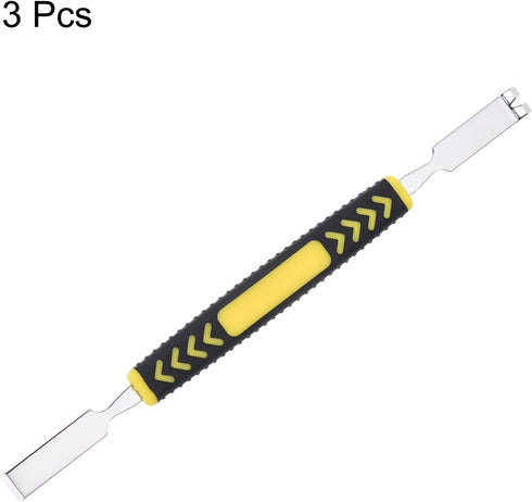 MECCANIXITY 3pcs Metal Crowbar Double Head Metal Spudger Pry Bar Opening Tools Non-Slip for Mobile Phone Electronic Disassembly Repair 6x0.3...