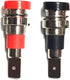 Black and Red 4mm Banana Jack Socket Female Adapter Panel Mount Binding Post for 4mm Banana Plug Connectors(8Pcs)...