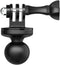 1" Ball Mount Adapter for Insta360 One X2, X, One R, RS, GO 2, GoPro Hero, Compatible with RAM Ball Head Mounts B Size Double Socket Arm...
