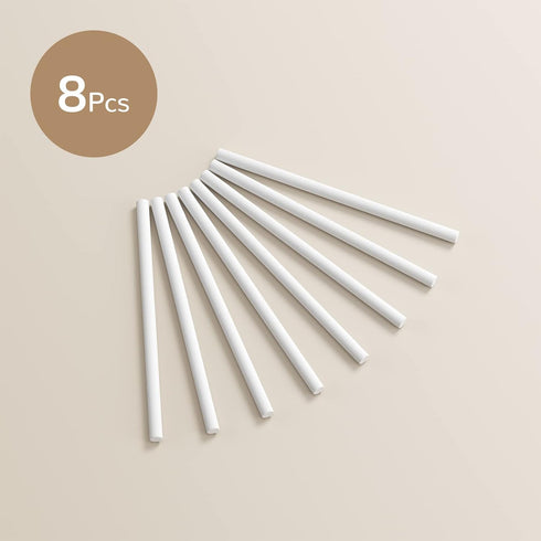 JISULIFE 8 Pieces Cotton Humidifier Sticks Filter, Replacement Wicks, Refill Sponges for Portable Personal USB Mini Humidifier, 8 x 164 mm...