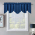 Luxury Decoration Velvet Valance Curtains - Light Blocking Small Window Scalloped Valance with Solid Rod Pocket Thick Privacy Tier Curtain for Caf...