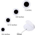 UPINS 300 Pcs Round Plastic Black Googly Wiggle Eyes Self-Adhesive Large Size 15 mm 18 mm 20 mm 25 mm...