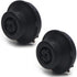 Fielect 2pcs Electric Kettle base Coupler Connector, Temperature Control Tip Top Base Socket Black 220V...