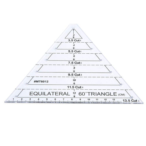 Fdit Light and Thin Acrylic Triangle Ruler, Easy to use Triangle Quilting Ruler, Clear Number for Home Kitchen...
