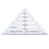 Fdit Light and Thin Acrylic Triangle Ruler, Easy to use Triangle Quilting Ruler, Clear Number for Home Kitchen...