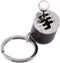 Keychain Shifter Keychain Gear Head Keychain Six-Speed Gear Stick Knob KeyMetal Key Chain Gift(Black)...