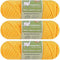 Baby Alpaca Wool Blend Yarn Worsted Weight 3 skeins (100g/each) Art Crafts Crochet and Knitting Sunny Cat Premium Brand (04 Cream Yellow)......