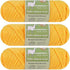 Baby Alpaca Wool Blend Yarn Worsted Weight 3 skeins (100g/each) Art Crafts Crochet and Knitting Sunny Cat Premium Brand (04 Cream Yellow)......