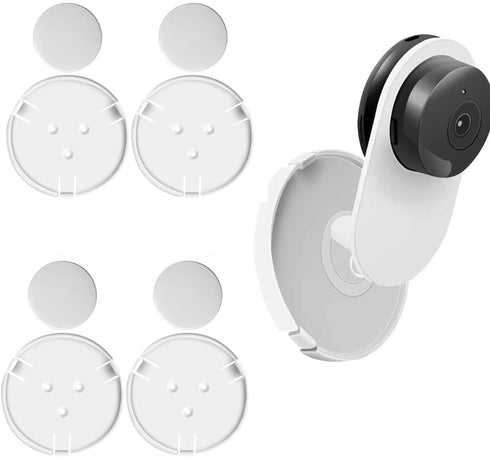 (Pack of 4) Wall Mount for Yi Home Camera 1080p, No Drilling, No Tools Install, Damage-Free Bracket for YI Kami Home Camera (Not Included Camera)...
