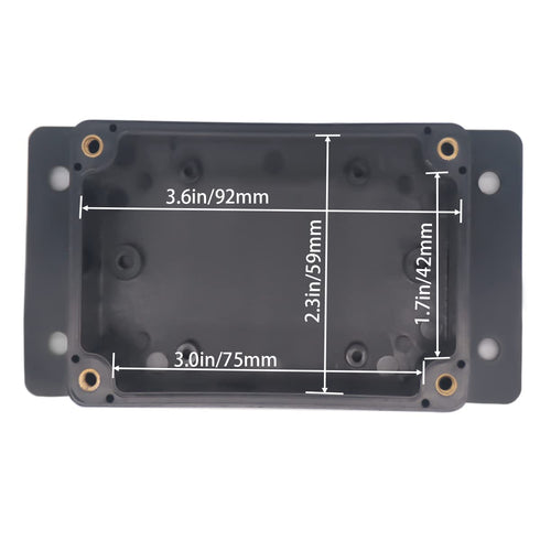 Watertight Junction Box, IP67 Waterproof Project Box Durable ABS Plastic Electronic Enclosure Case for DIY Electrical Project with Wall Fixed Ear ...