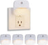 [4 Pack LED Night Lights, Nightlights with Dust-to-Dawn Light Sensor, Night Light Plug into Wall Sensor, Soft Light for Kids Adults Kitchen Hallwa...