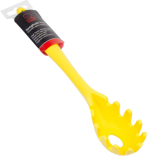 Chef Craft Premium Silicone Spaghetti/Pasta Fork, 11.5 inch, Yellow...