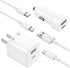iPhone Car Charger, 20W Dual USB C PD Fast Charging Kit with 6ft MFi Certified Lightning Cables, Compatible with iPhone 14/13/12/11/X Series, iPad...