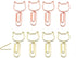 30pcs Kitten Shape Paper Clips with Clear Box, Rose Gold and Yellow Gold, Funny Cute Paperclips Bookmarks Planner Clips for Fun Office Supplies Sc...