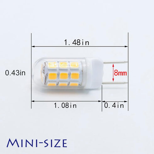 G8 LED Bulb 120V 30W Halogen Light Bulb Lamp for Over The Range Microwave Hood, Kitchen Over Stove Light Surface Light Bulbs for GE Microwave Oven...