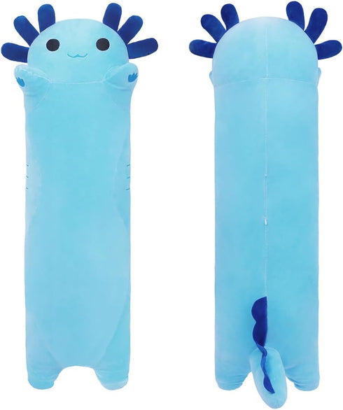 Long Axolotl Stuffed Animals, Soft Long Axolotl Plush Pillow Cute Axolotl Plush Body Pillow Gifts for Kids Girlfriend(Blue, 50cm)...