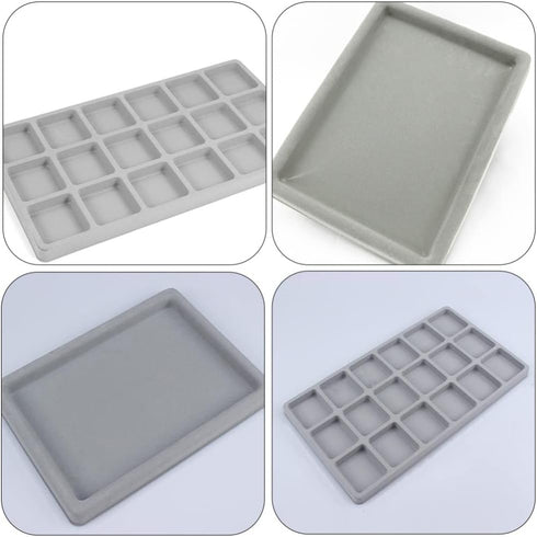 Beavorty Decorative Tray Decorative Tray Jewelry Tray 2pcs Bead Design Boards Mats Flocked Bead Board Bracelet Necklace Beading Jewelry Organizer ...