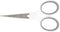 Westcott 4" Embroidery Scissors with Titanium-Bonded Blades for Crafting, Sewing & More (White/Gray)...