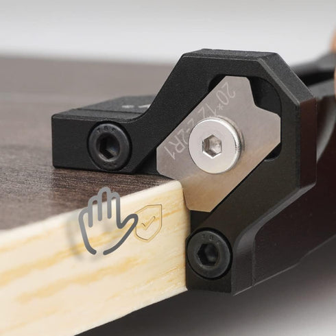 Chamfer Plane Edge Plane Edge Banding Trimmer Veneer Edge Trimmer Edge Chamfer Burr Scraper for Woodworking (R1)...