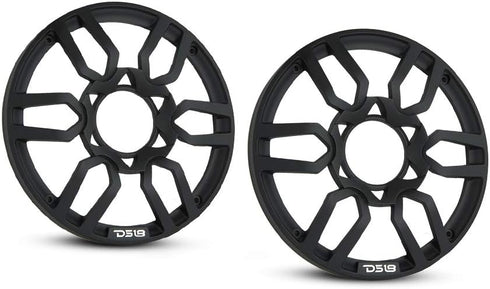 DS18 PRO-GRILL8 Speaker Cover - 8-Inch Car Audio Plastic Universal Speaker Grill Cover, Cover and Protect Your Speakers - Black - Set of 2...