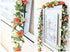 Miracliy 5Pcs 41FT Flower Garland Artificial Rose Arch Vines Fake Spring Floral Garland for Flower Wall Backdrop Wedding Mothers Day Garden Tea Pa...