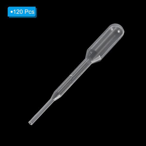 PATIKIL 0.2ml Pipettes Dropper, 120pcs Plastic Pipettes Disposable Pipette Transfer Pipette Calibrated Plastic Eye Dropper with Scale for Science ...