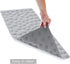 Non-Slip Bathtub Mat OTHWAY Soft Rubber Bathroom Bathmat with Strong Suction Cups (Grey)...