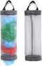 Plastic Bag Holder, Mesh Grocery Bag Holder Hanging Storage Bag Dispenser (Grey 2 Packs)...