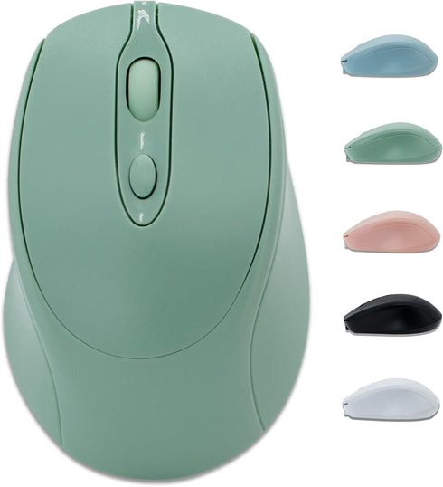 Bluetooth Mouse,Rechargeable Wireless Mouse for Laptop/iPad/MacBook Pro/Air, Silent Mouse Portable Slim for Surface Pro/PC/Lenovo/Samsung Tablet (...
