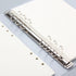 A5 6 Ring Binder Cover Waterproof Loose Leaf Notebook Folder Transparent Notebook Cover Case Refillable for Diary Office Home School...
