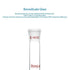 stonylab Glass Straight Connecting Adapter, 90mm from 19/22 Outer Joint to 19/22 Inner Joint for Laboratory Lab Supply, Borosilicate Glass...