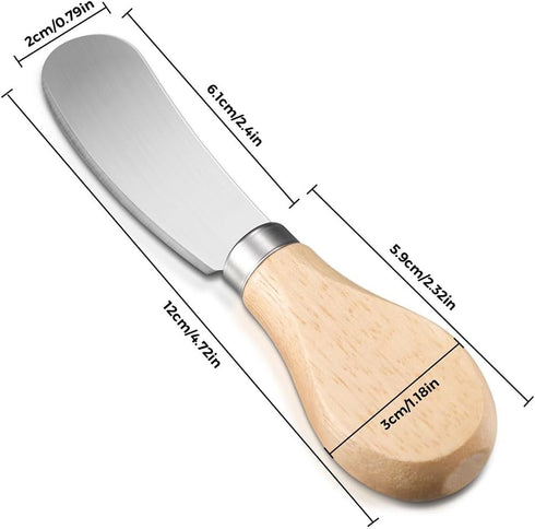 Little Butter Spreader Knives with Charcuterie Board Accessories, 4.7 inch, 304 Stainless Steel Cocktail Knives Spreaders for Condimets, Cheese...