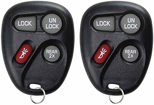 KeylessOption Keyless Entry Remote Control Car Key Fob Replacement for 15732805 (Pack of 2)...