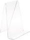Plymor Clear Acrylic Book Easel with 1.375" Flat Ledge, 4.75" W x 4.75" D x 6" H...