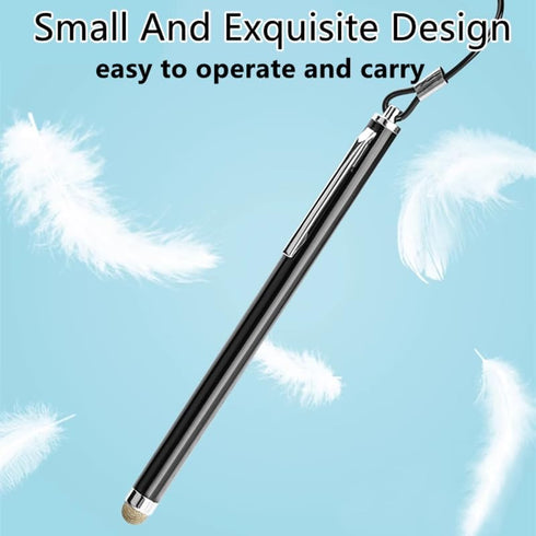 Stylus Pen for Touch Screens, Tablet Touch Pen with Chain Capacitive Touch Screen Pen Black High Sensitivity Stylus for Mobile Phone GPS...
