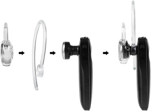 Earbud Gel Ear Hooks Earbuds Spare Fit Kit Replacement Compatible with Plantronics M155 M165 M1100 M100 M55 M28 M25 Voyager Edge Silicone Earbuds ...